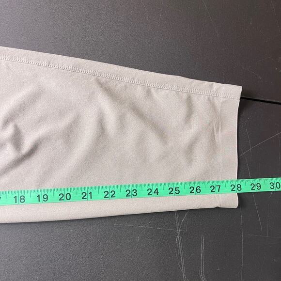 Athleta Skyline Paper Bag Waist Pants Light Grey Stretch Travel Friendly Size 14 - Picture 12 of 12